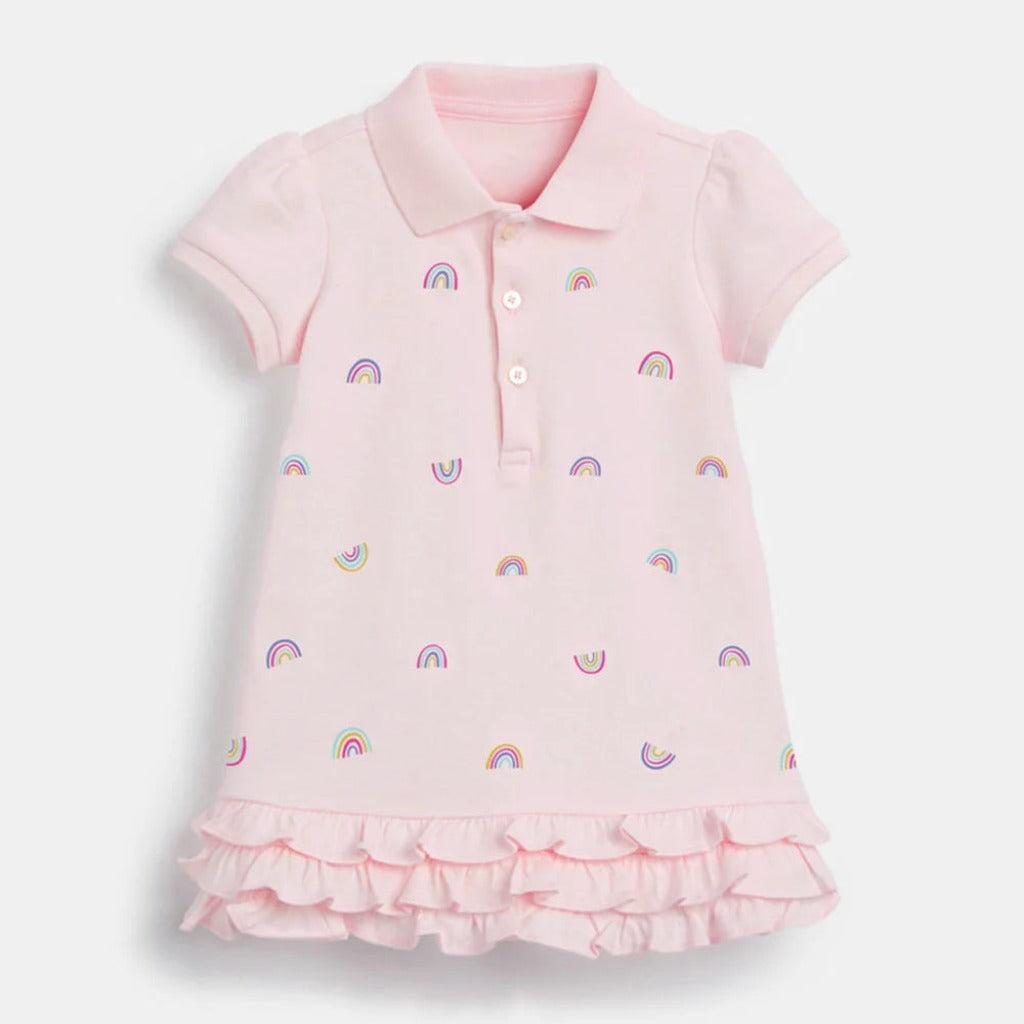 Pink Rainbow Girls' Polo Dress