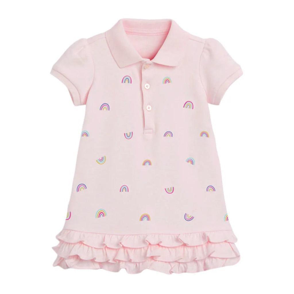 Pink Rainbow Girls' Polo Dress