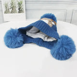 Plush Character Pom-Pom Hat