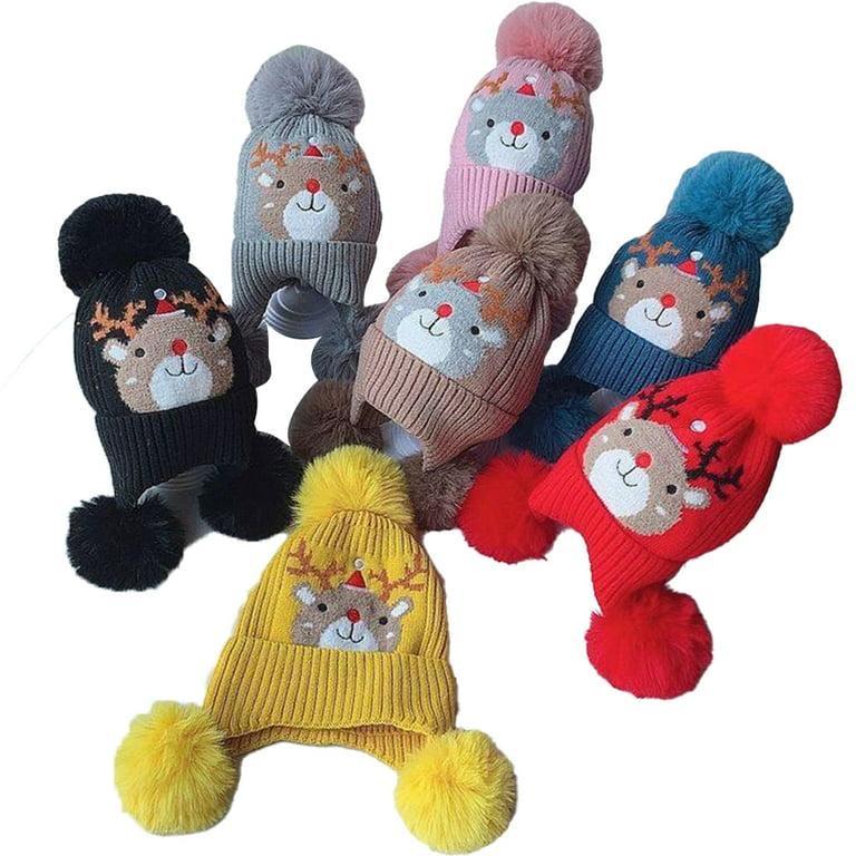 Plush Character Pom-Pom Hat