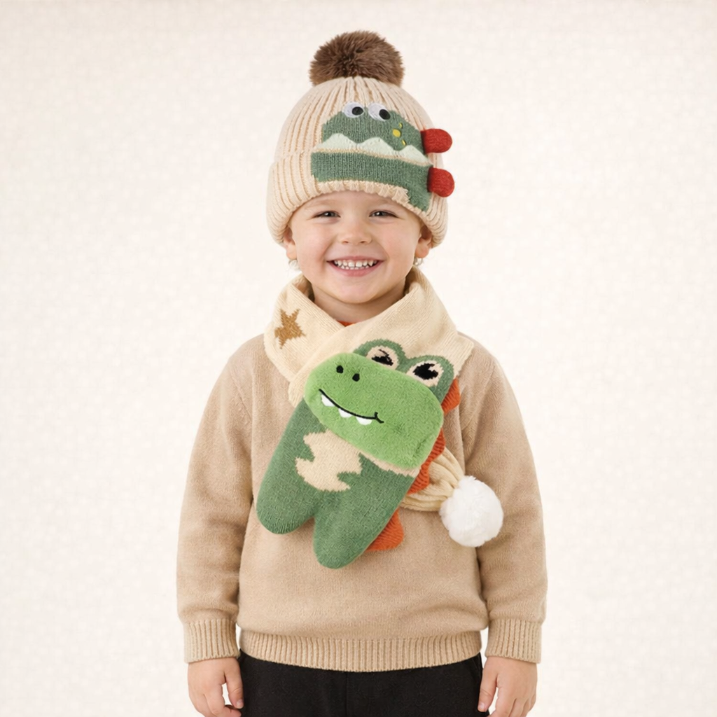 Pom-Pom Winter Unisex Beanie & Neck Warmer