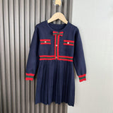 Premium Knit Cotton Classy Girls' Dress