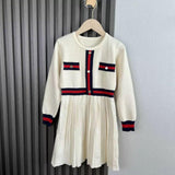 Premium Knit Cotton Classy Girls' Dress