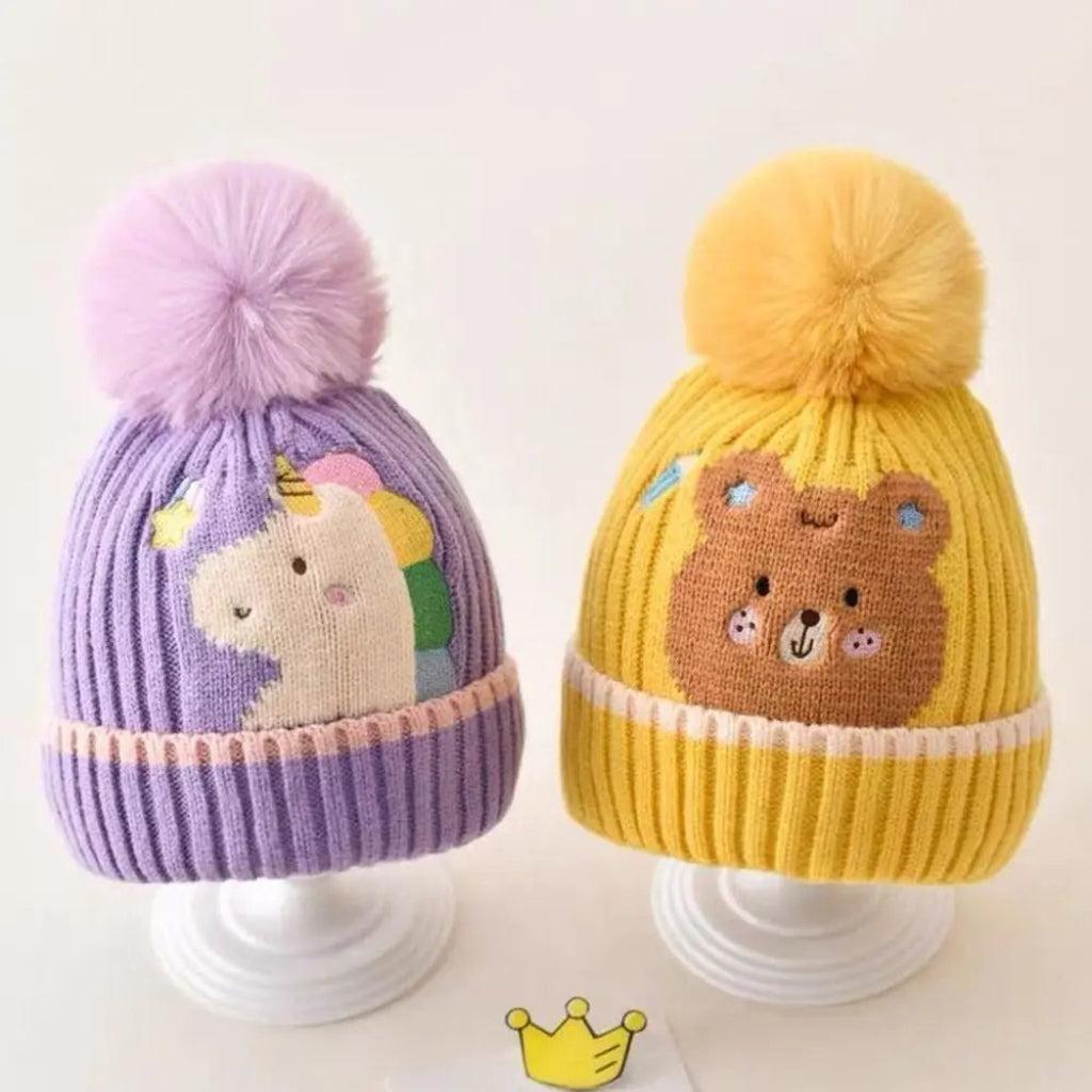 Premium Winter Beanies with Embroidered Animals