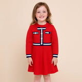 Robe élégante en coton tricoté de qualité supérieure pour fille