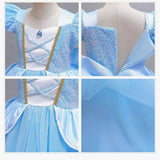 Princess Cinderella Dress with Crown