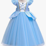 Princess Cinderella Dress with Crown
