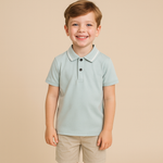 Sage Blue Boys' Polo Shirt