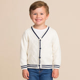 Cárdigan de punto para niño marinero