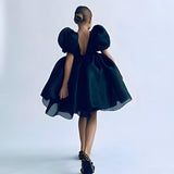 Satin Tulle Flower Girls' Dress