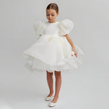 Satin Tulle Flower Girls' Dress