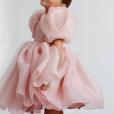 Satin Tulle Flower Girls' Dress