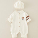 Teddy Bear Baby & Toddler Romper with Hat