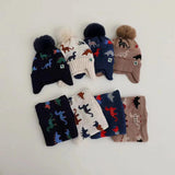 Thick Winter Dino Hat & Neck Warmer