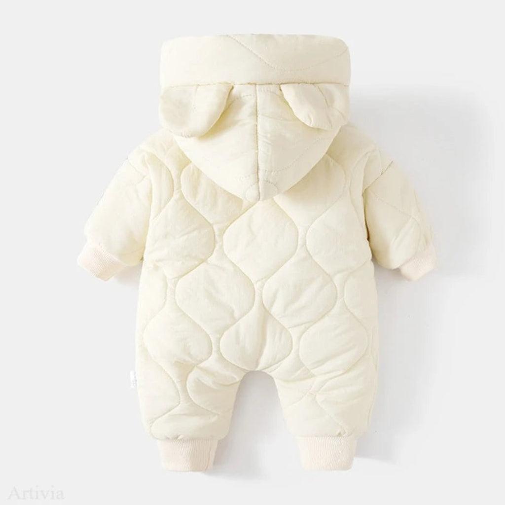 Toddler Unisex Playful Winter Hooded Jumpsuit
