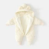 Toddler Unisex Playful Winter Hooded Jumpsuit