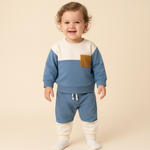 Toddlers' Unisex Colorblock Patch Sweater Set