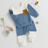 Toddlers' Unisex Colorblock Patch Sweater Set
