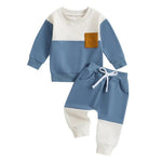 Toddlers' Unisex Colorblock Patch Sweater Set