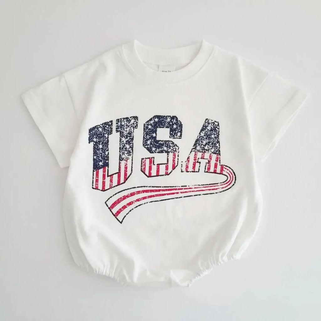 USA 4th of July Baby Bodysuit