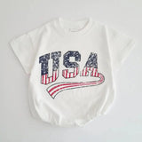 USA 4th of July Baby Bodysuit