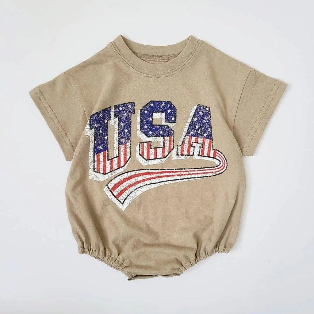 USA 4th of July Baby Bodysuit
