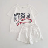 USA 4th of July Top & Bottom Set