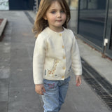 Unisex Baby Embroidered Cotton Cardigan