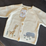 Unisex Baby Embroidered Cotton Cardigan