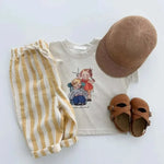 Unisex Beach-Day Striped Pants