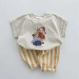 Unisex Beach-Day Striped Pants