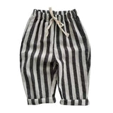 Unisex Beach-Day Striped Pants