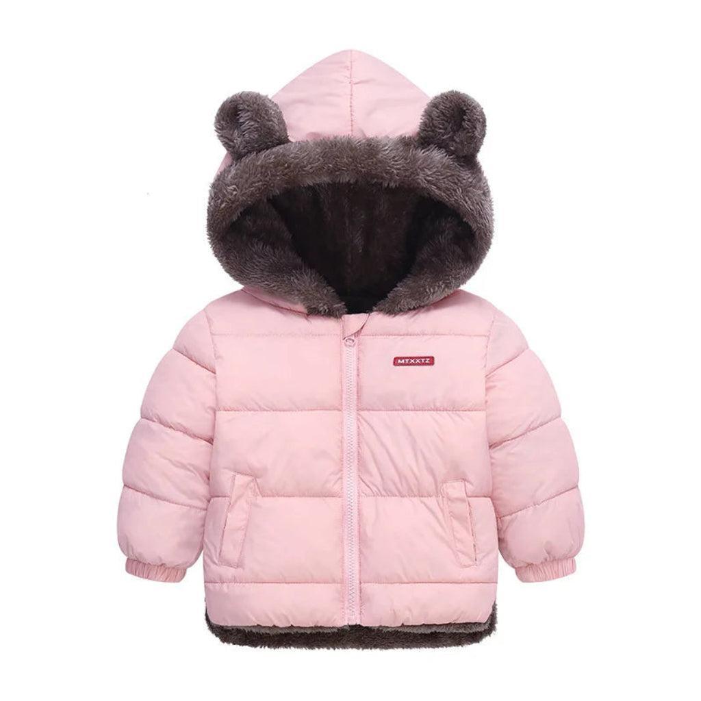Unisex Bear Ear Winter Jacket with Ski Pants