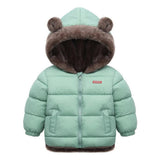 Unisex Bear Ear Winter Jacket with Ski Pants