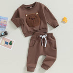 Unisex Cozy Cub Brown Bear Set