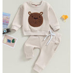 Unisex Cozy Cub Brown Bear Set