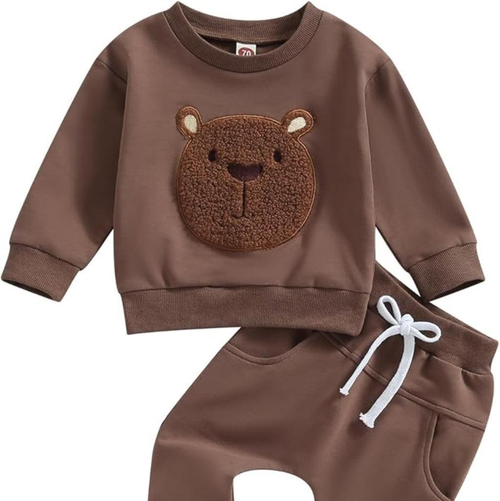 Unisex Cozy Cub Brown Bear Set