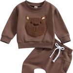 Unisex Cozy Cub Brown Bear Set