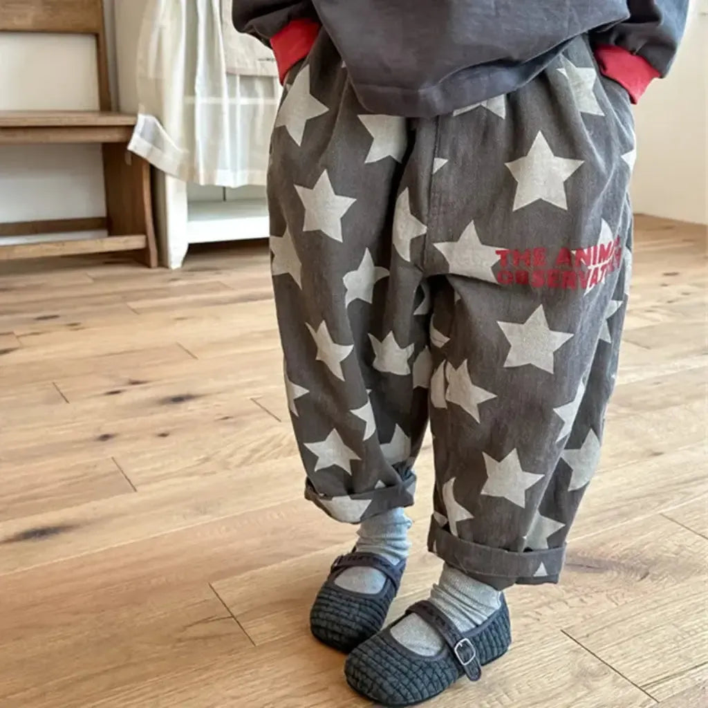 Unisex Cozy Star Pattern Pants