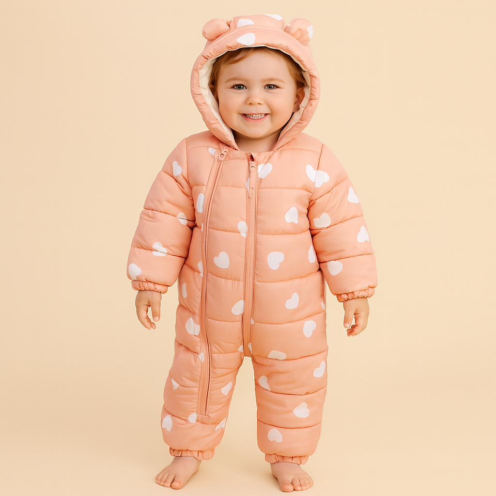 Unisex Easy Diaper Change Baby Snowsuit