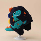Unisex Embroidered Dino Beanie/Hat