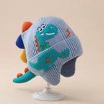Unisex Embroidered Dino Beanie/Hat