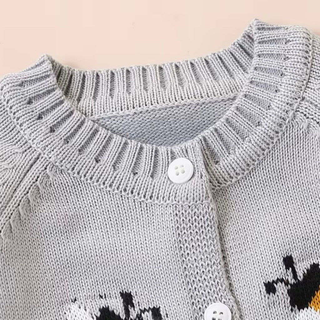 Unisex Knitted Bee Romper