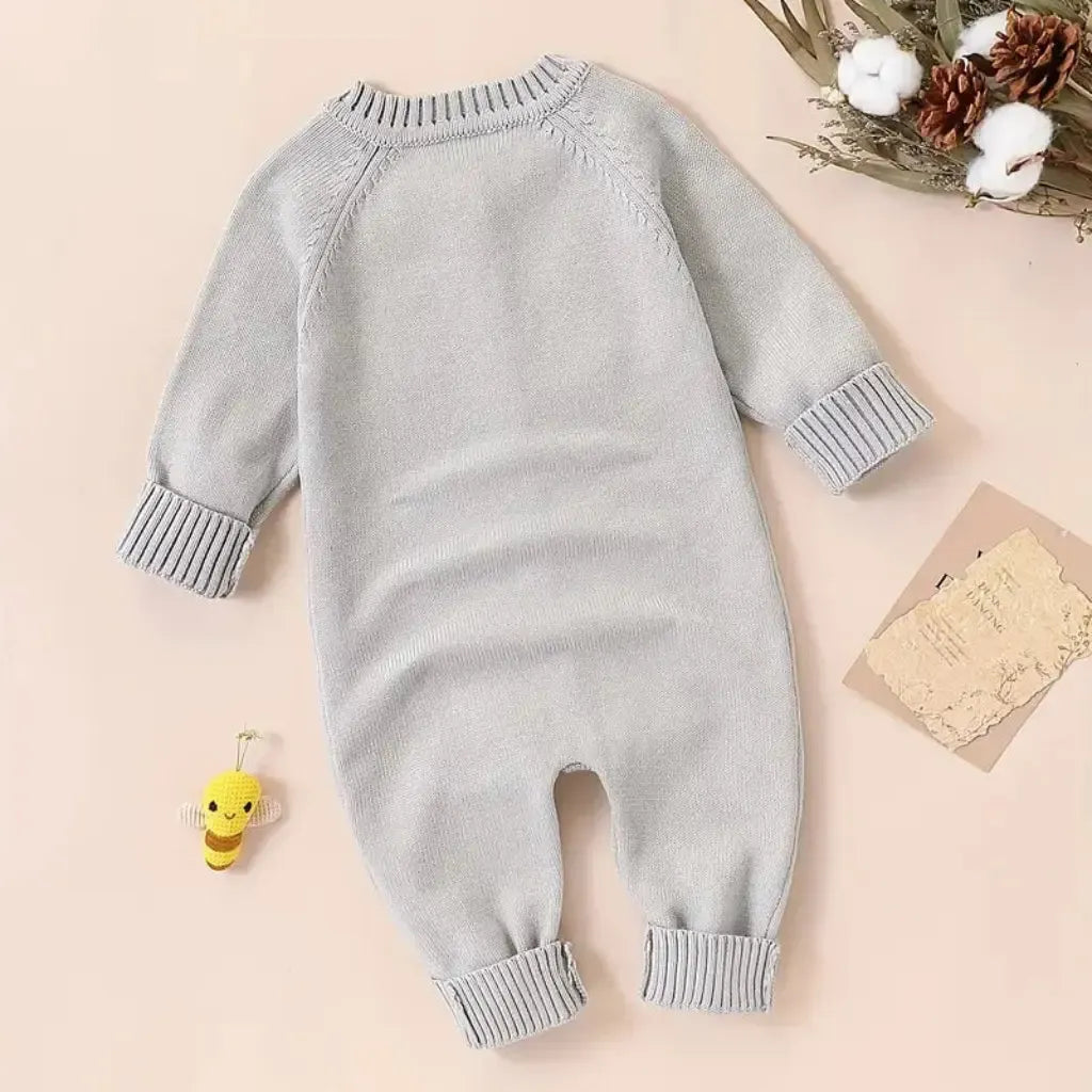 Unisex Knitted Bee Romper