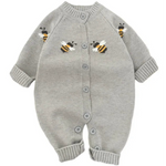 Unisex Knitted Bee Romper