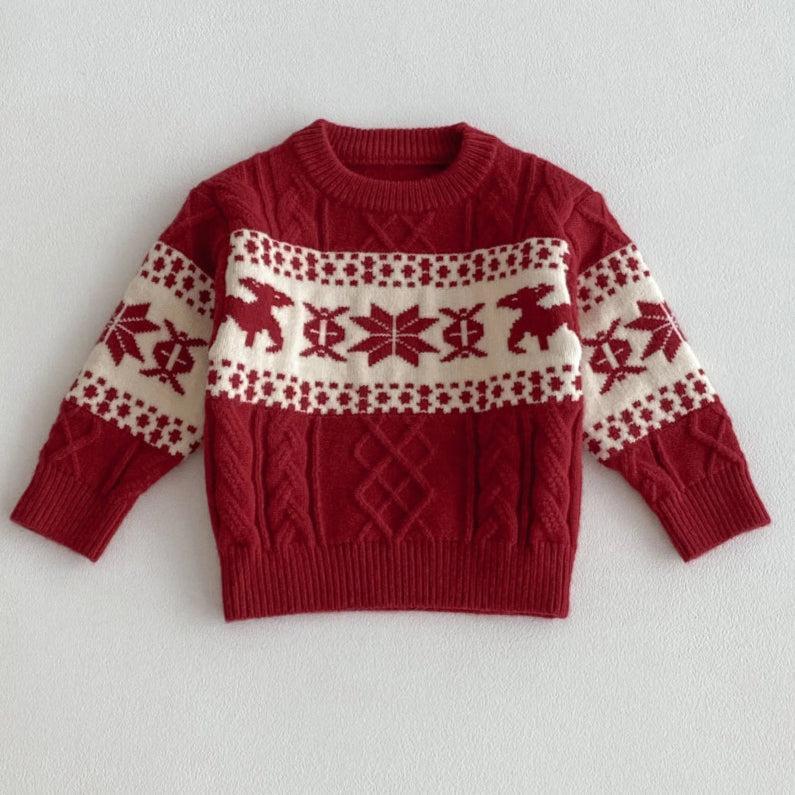 Unisex Knitted Fair Isle Sweater