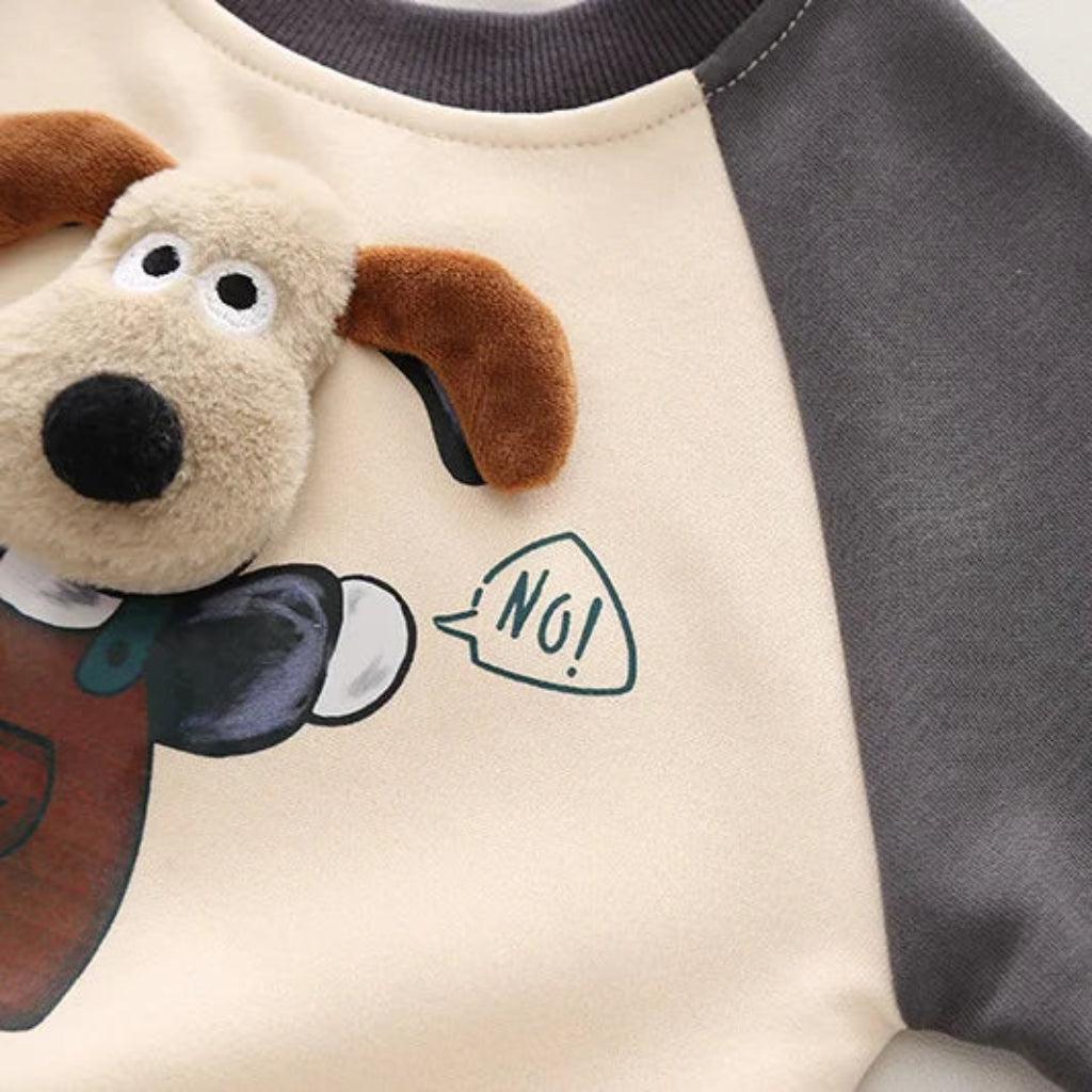 Unisex Puppy Boys' Sweatshirt & Pants Set