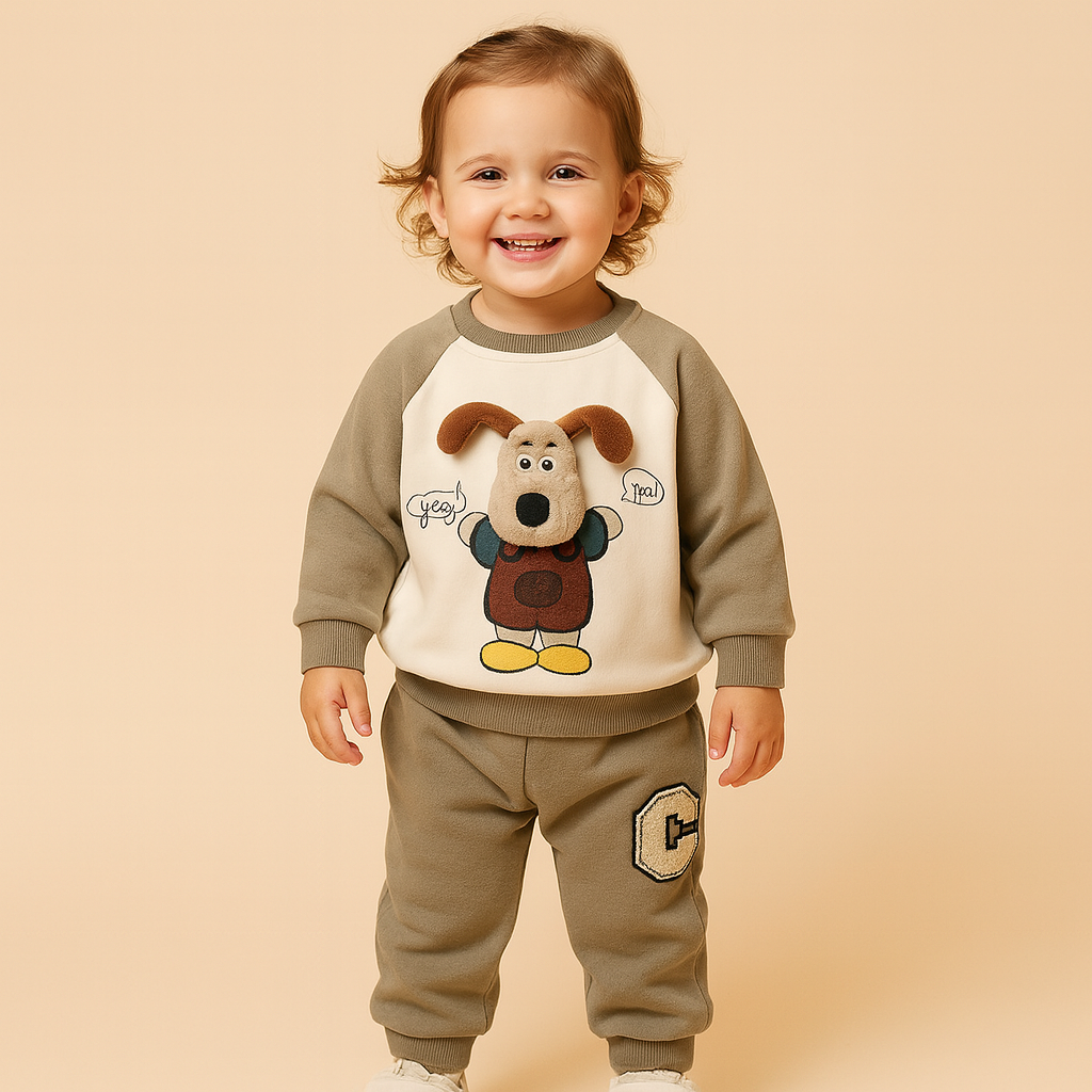 Unisex Puppy Boys' Sweatshirt & Pants Set