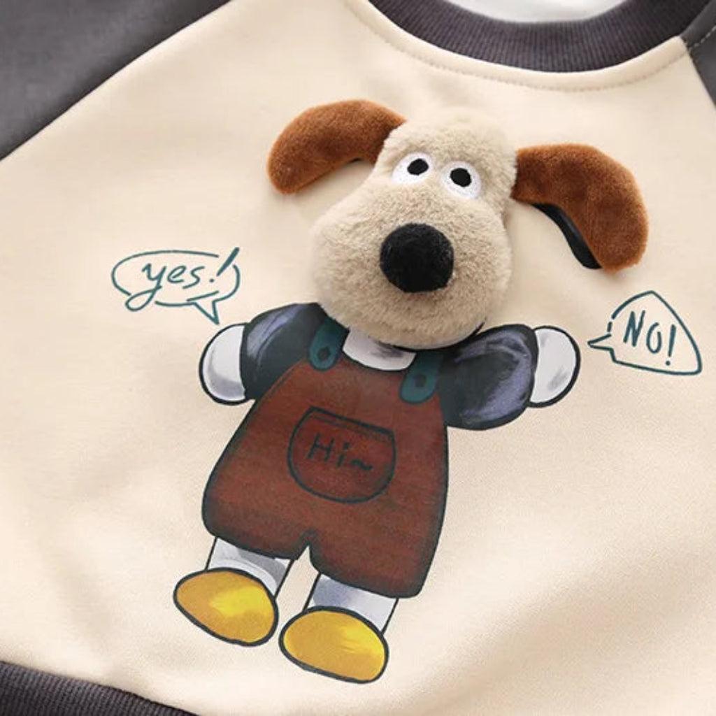 Unisex Puppy Boys' Sweatshirt & Pants Set