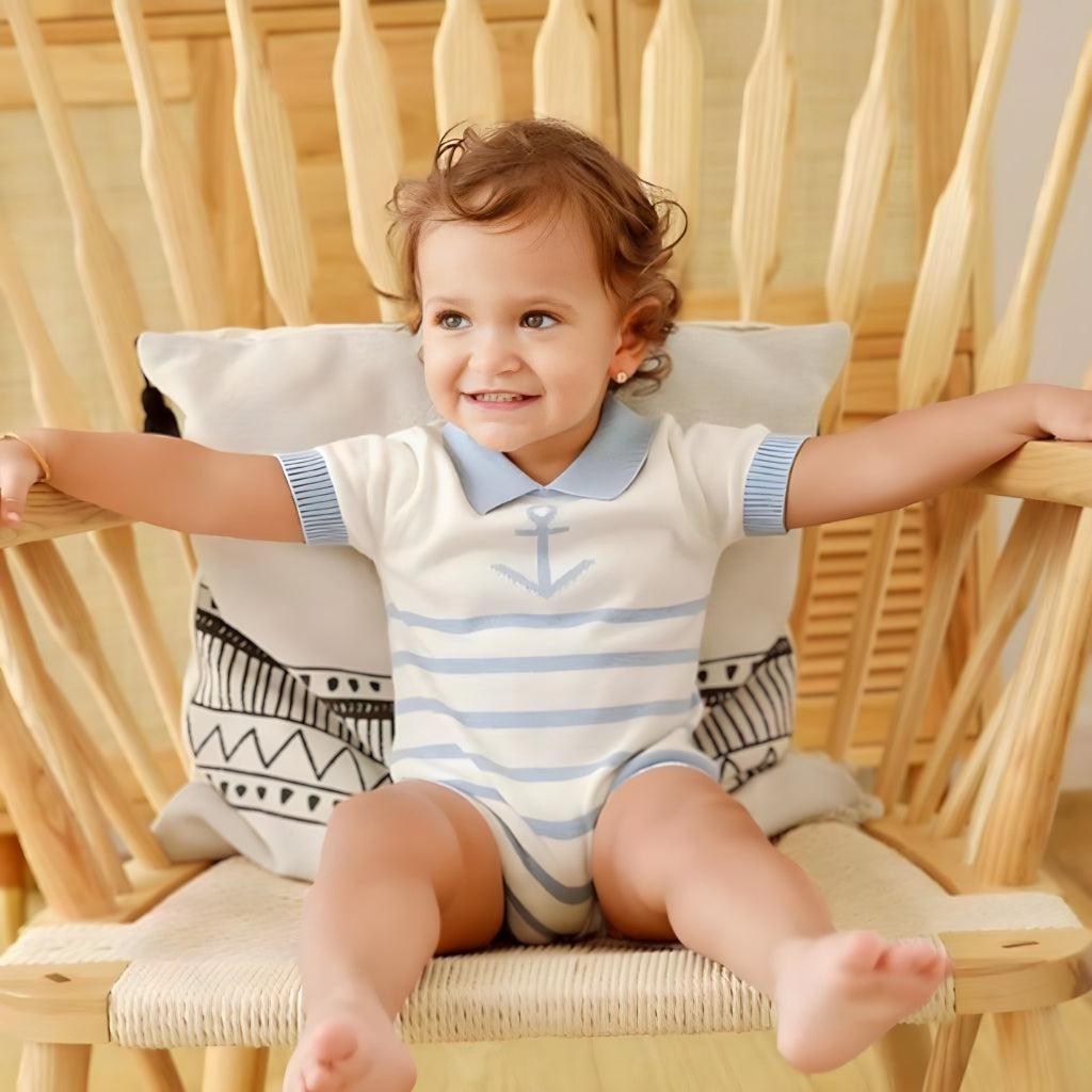 Unisex Sailor Marine Baby Romper